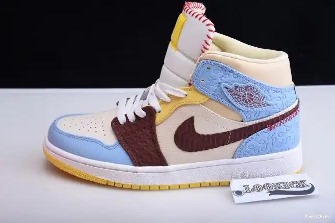 One Kick Jordan Rouge Maison CU2803-200 Fearless Mid SE x Air 1 Chateau 0627